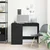 Stol s ladicama Crni hrast 100 x 49 x 74 cm Konstruirano drvo