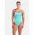 ARENA Enodelne kopalke LACE BACK SOLID  turkizna / lila