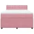Vidaxl Box spring postelja z vzmetnico roza 140x200 cm žamet