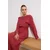 Trendyol Modest Ženska haljina Tctss26Eb00031, Crvena