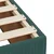Vidaxl Box spring postelja z vzmetnico temno zelen 90x190 cm žamet