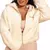 BeastPink Women‘s Bliss Hoodie Jacket Ivory