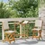 Vanjske bistro stolice 2 pcs Krem bijela 38 x 46 x 85 cm