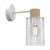 Zidna lampa MADERA 1xE27/60W/230V bela/drvo