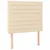 Vidaxl Box spring postelja z vzmetnico LED krem 90x190 cm blago