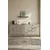 Hanah Home komoda Moka 150, 150 cm, bela / travertin / zlatna