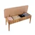 Hanah Home Trpezarijska klupa Vina Bank 110x85x46cm Bež