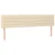 Vidaxl Box spring postelja z vzmetnico krem 200x200 cm blago