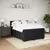 vidaXL Box spring posteljni z vzmetnico črn 140x190 cm žamet