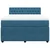 Vidaxl Box spring postelja z vzmetnico modra 140x200 cm žamet