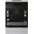 Hanah Home Chrome Line TV komoda sa dve police, Crna