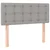 vidaXL Box spring postelja z vzmetnico svetlo siv 100x200 cm blago