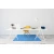 Decormat Podloga za stol Modro 140x100 cm 2 cm