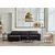 Atelier del Sofa Ugaona garnitura Lily 97x73x290cm Siva