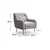 Atelier del Sofa Fotelja Sevilla Siva