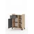 Hanah Home višenamenski ormarić Pidas, 80 cm, hrast Sonoma / antracit