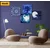 Komplet slik Fengshui v modri varianti - 4x 40x40