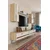 Hanah Home TV komoda Ilay, hrast Sapphire / bela / zlatna