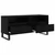 TV ormar Crni hrast 100 x 34,5 x 44,5 cm Obrađeno drvo i čelik