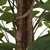 vidaXL Umetni limonovec s 3 debli zelen 120 cm PP