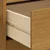 Visoka komoda sa staklenim vratima FLAM 92x40x122,5 cm borovina