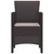 Vrtna stolica 4 pcs Smeđa 53 x 49 x 85 cm Polipropilen