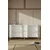 Hanah Home komoda Slim 150, 150 cm, bela / zlatna