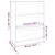Ormarić za knjige / sobna pregrada sivi 80x30x103,5 cm borovina