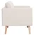 2-dijelni set sofa od tkanine krem