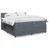 Vidaxl Box spring postelja z vzmetnico temno siva 200x200 cm žamet
