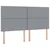 Krevet s od storage Svijetlo siva 200 x 200 cm Lažna koža
