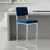 Hanah Home barska stolica Retro 66, teget tkanina od poliestera i lana