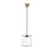 Opviq Luster Swank-702-6, O15, 17cm, IP20, Belo-zlatne boje