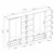 Hanah home Ormar Kale 315x210x52cm Sivi