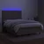 Vidaxl Box spring postelja z vzmetnico LED taupe 140x200 cm blago