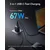 ANKER Prime 67W GaN zidni brzi punjač, 3-porta (2x USB-C i 1x USB-A) crni