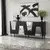 Hanah Home Komoda Venice 180x80x40cm Crno-Siva