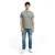 TOM TAILOR Majica temno modra/smaragd/meta/bela