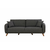 Atelier Del Sofa Raztegljiv kavč s 3 sedeži, Hera - antracit