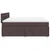 Vidaxl Box spring postelja z vzmetnico temno rjava 180x200 cm blago