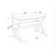 Hanah Home Radni sto Wake, 120x72,8x60 cm, Maslina-crni