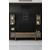 HANAH HOME Gold Line Walnut Black 1