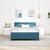 LED Box Spring Krevet Tamno plava 140 x 200 cm Baršun