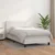 shumee Box spring postelja z vzmetnico bel 100x200 cm umetno usnje
