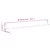 Karniše 2 kom bijelo-srebrne 60-105 cm aluminijske