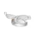 Master Series Double Lockdown Locking Customizable Chastity Cage Clear