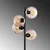 Opviq Podna lampa Benek-15-14533, 36x36x135 cm, IP20, Crno-roze