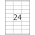 Herma etikete topstick 70x33,8 A4/24 1/100 ( 02H8792 )