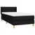 Vidaxl Box spring postelja z vzmetnico črna 80x200 cm blago