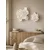 WallXpert set 3D zidnih ukrasa cvet od EVA pene DM0012, 2 kom, beli